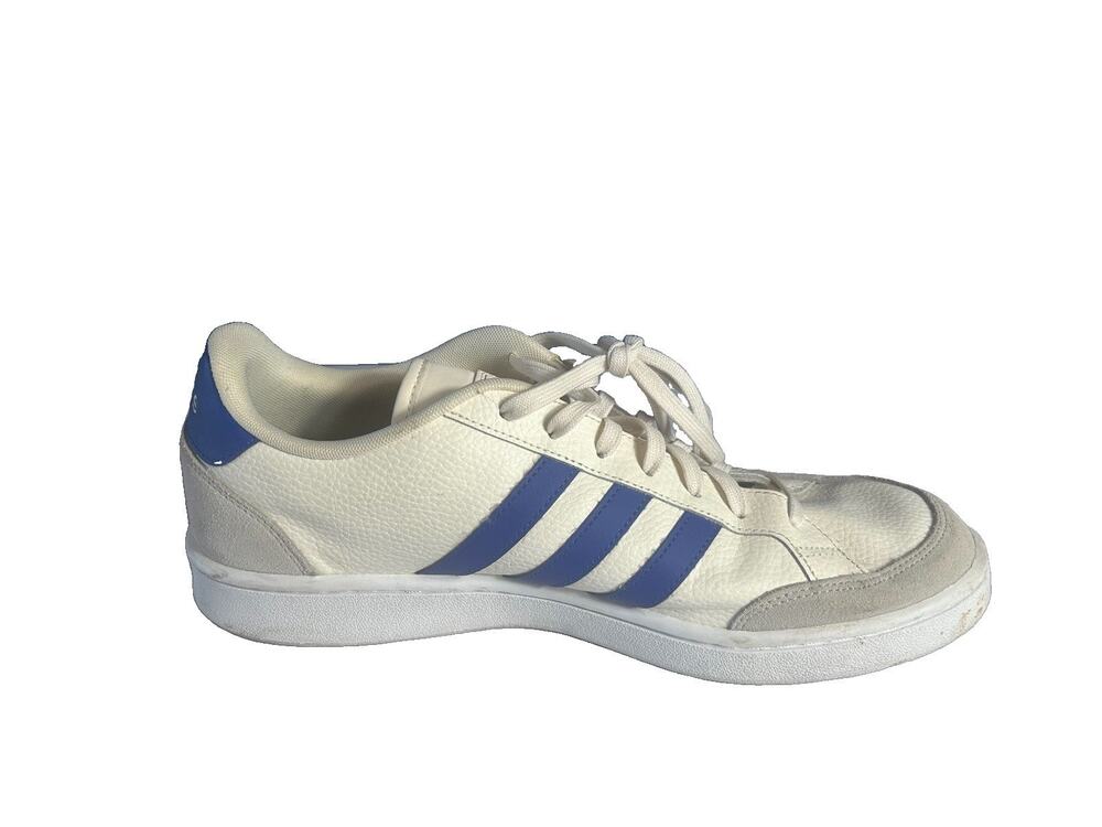 Men's White/Blue Stripes ADIDAS Size 13 Cloudform Sneakers